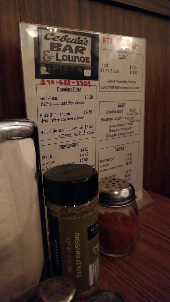 Cebula's Pizza & Bar Dupont Menu image 2